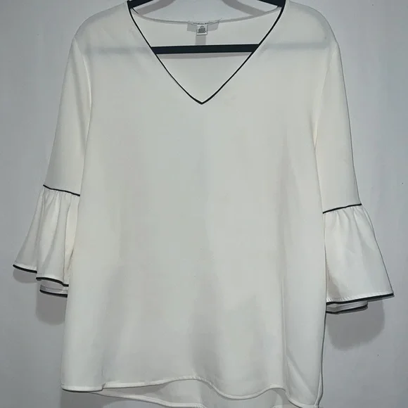 Calvin Klein Tunic Blouse White. Size Medium. - Picture 1 of 10